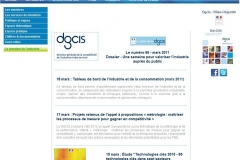Le site industrie.gouv.fr en mars 2011