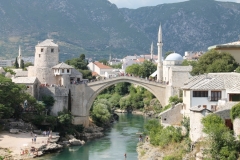 Le pont de Mostar en Bosnie-Herzégovine (juillet 2015)